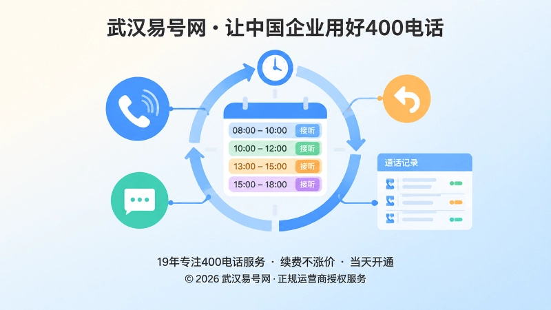 400电话时间策略与通话记录闭环示意图